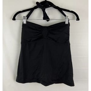 Bisou Bisou Black Halter Top by Michelle Bohbot Swimwear Size Medium Beach